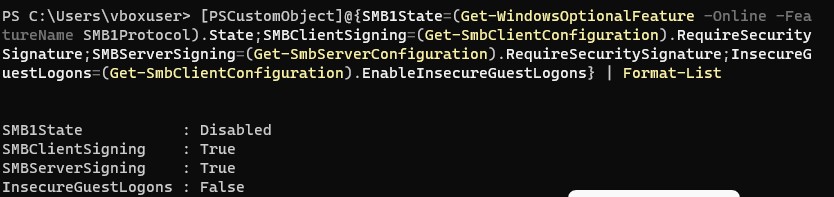SMB security verification